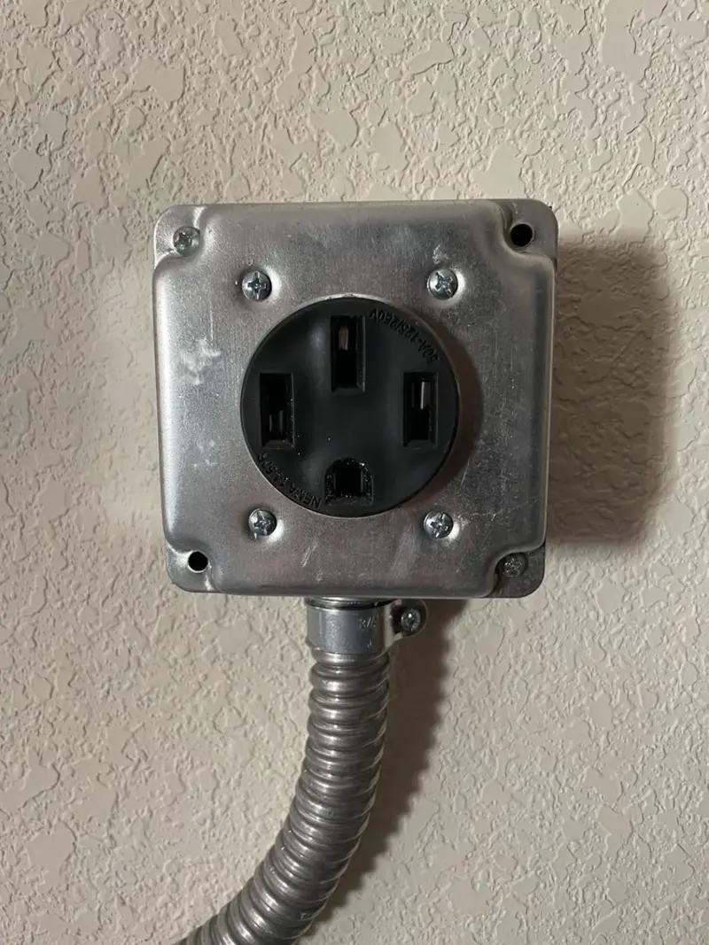 NEMA 14-50 outlet installed for Smart Home Electrical in Albany
