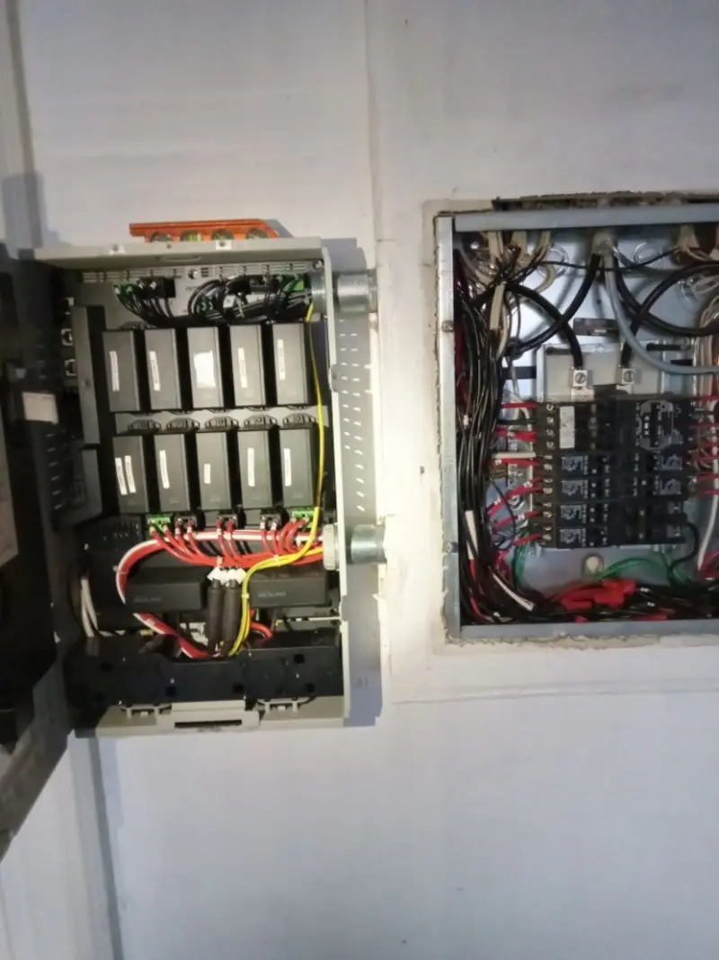 Electrical panel upgrade completed for Security Camera Wiring in Albany